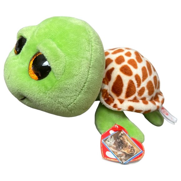 NWT! Ty Beanie Boo's Turtle Zippy Glitter Eyes Birthday May 6 Plush Toy 7" READ - Picture 4 of 11